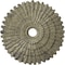 Ekena Millwork Eryn Ceiling Medallion (Canopies up to 4"), 24 3/4"OD x 3 1/4"ID x 1 7/8"P, Castle Stone Crackle CM24ENCSC - alternate 1